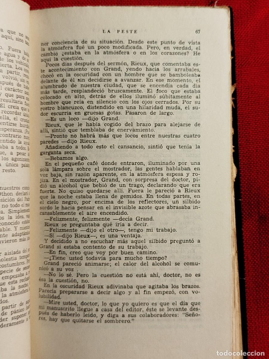 Libros de segunda mano: 1961. La peste. Albert Camus. - Foto 8