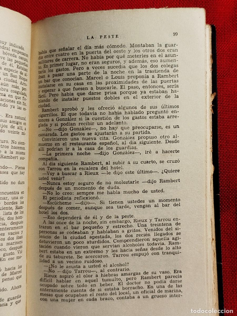 Libros de segunda mano: 1961. La peste. Albert Camus. - Foto 9