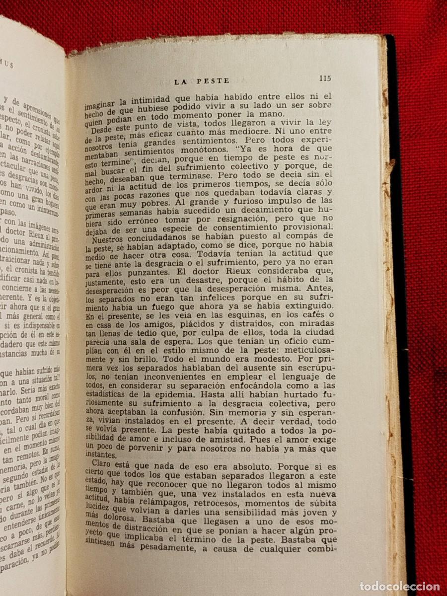 Libros de segunda mano: 1961. La peste. Albert Camus. - Foto 10