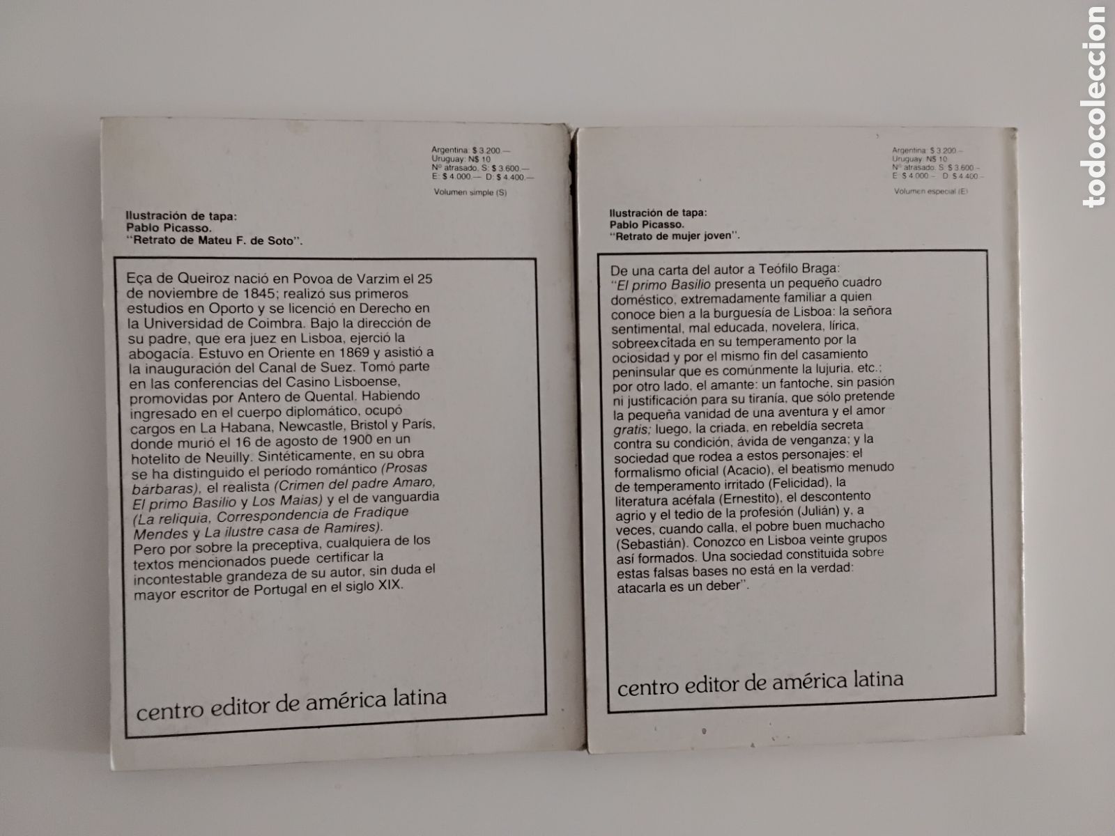 Libros de segunda mano: E&ccedil;a de Queiroz &mdash; El primo Basilio. Dos tomos. (Biblioteca B&aacute;sica Universal, 1980) - Foto 2