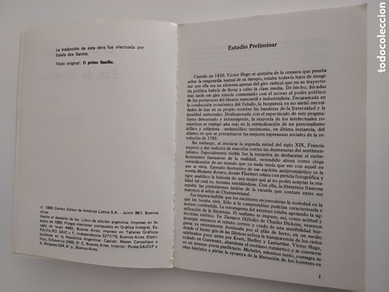 Libros de segunda mano: E&ccedil;a de Queiroz &mdash; El primo Basilio. Dos tomos. (Biblioteca B&aacute;sica Universal, 1980) - Foto 4