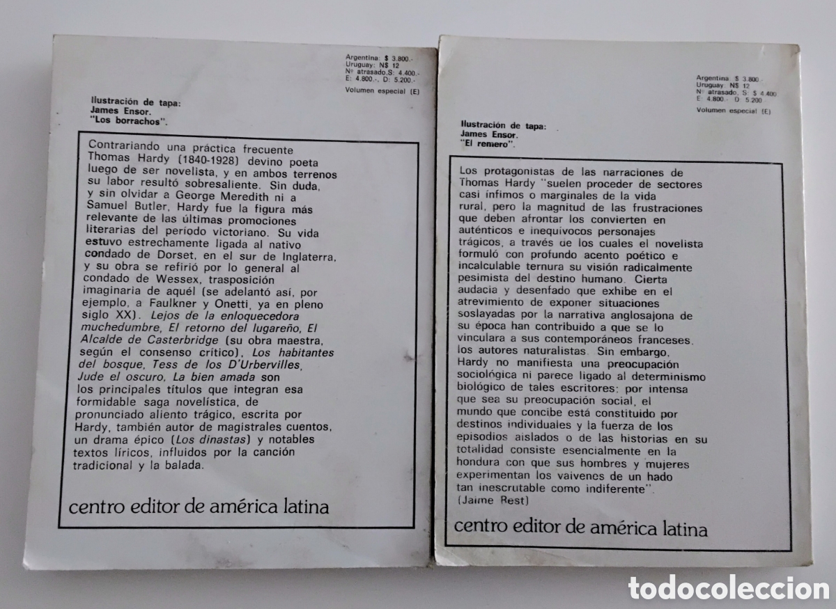 Libros de segunda mano: Thomas Hardy &mdash; El alcalde de Casterbridge. Dos tomos. (Biblioteca B&aacute;sica Universal, 1980) - Foto 4