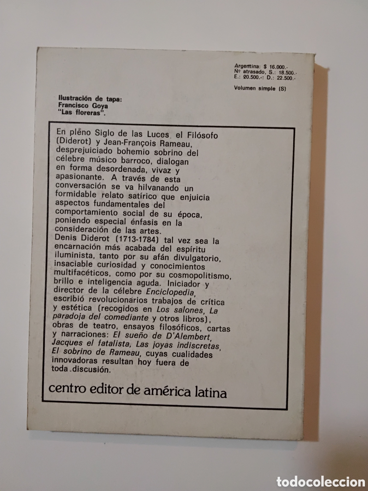 Libros de segunda mano: Denis Diderot &mdash; El sobrino de Rameau. (Biblioteca B&aacute;sica Universal, 1982) - Foto 2