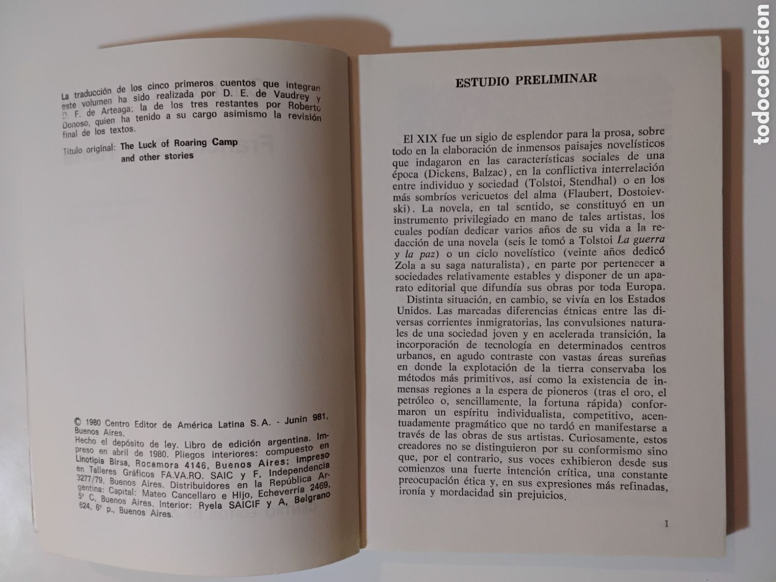Libros de segunda mano: Bret Harte &mdash; Cuentos del oeste. (Biblioteca B&aacute;sica Universal, 1980) - Foto 4