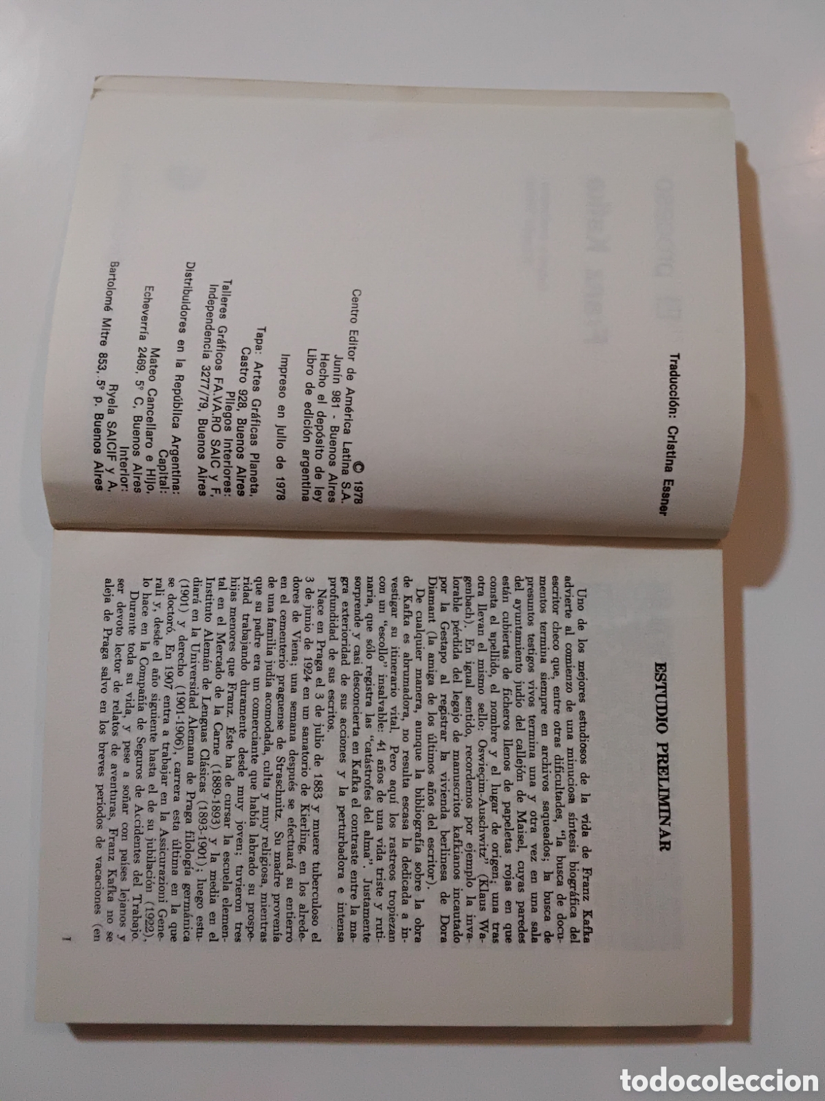 Libros de segunda mano: Franz Kafka &mdash; El proceso. (Biblioteca B&aacute;sica Universal, 1978) - Foto 4