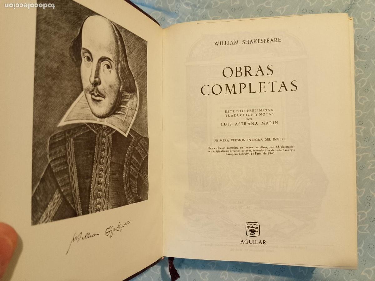 Libros de segunda mano: W. Shakespeare, Obras completas. Aguilar. - Foto 2