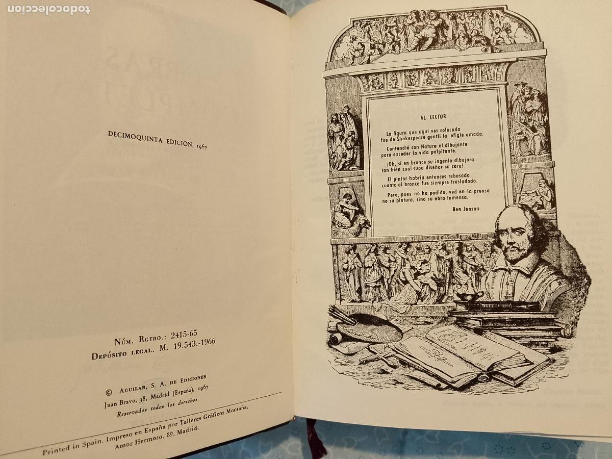 Libros de segunda mano: W. Shakespeare, Obras completas. Aguilar. - Foto 4