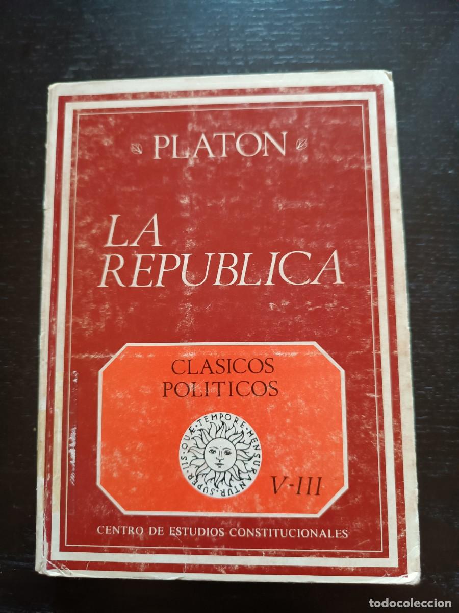 Libros de segunda mano: La Rep&uacute;blica V-III - Plat&oacute;n. Centro de Estudios Constitucionales - Foto 1