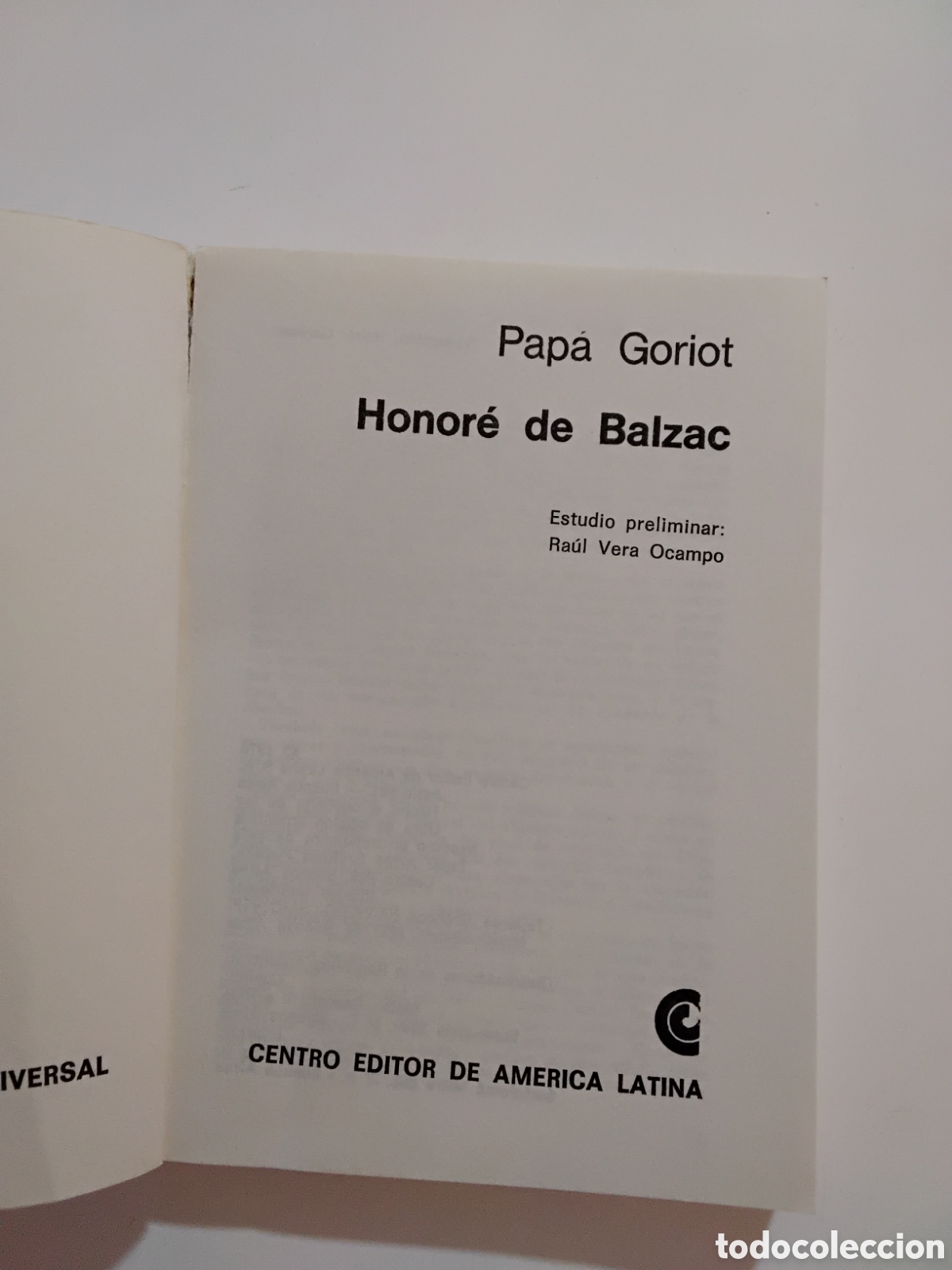 Libros de segunda mano: Pap&aacute; Goriot &mdash; Honor&eacute; de Balzac (Biblioteca B&aacute;sica Universal, 1978) - Foto 3