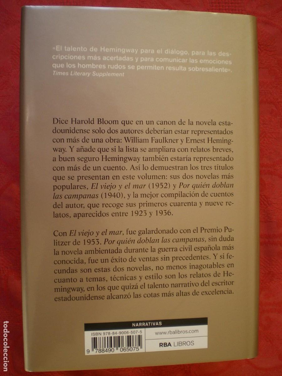 Libros de segunda mano: NARRATIVA ESENCIAL. ERNEST HEMINGWAY. RBA. - Foto 5