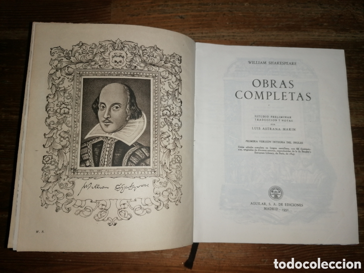 Libros de segunda mano: WILLIAM SHAKESPEARE - OBRAS COMPLETAS - AGUILAR - Foto 4