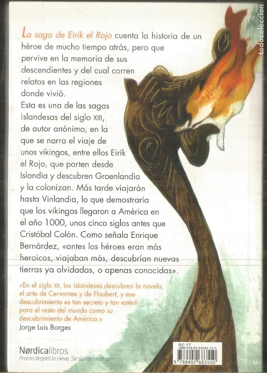 Libros de segunda mano: LA SAGA DE EIRIK EL ROJO. NORDICA - Foto 2