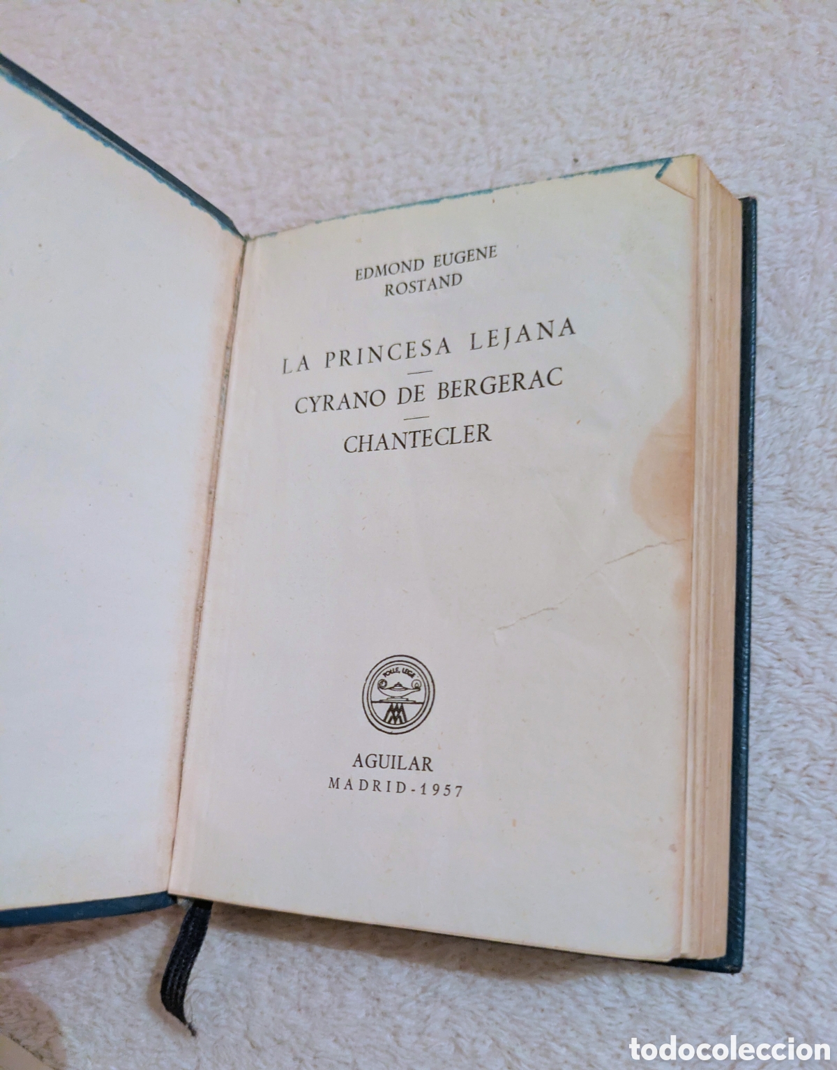 Libros de segunda mano: Aguilar Crisol. Edmond Eugene Rostand. 1957 - Foto 3