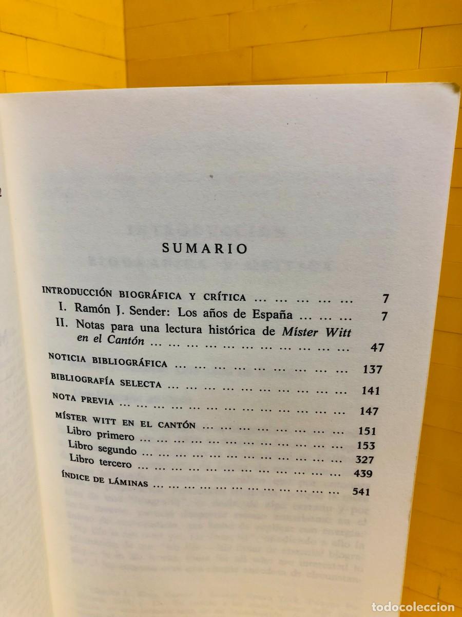 Libros de segunda mano: MR WITT EN EL CANTON - ED. CLASICOS CASTALIA - RAMON J SENDER - Foto 4