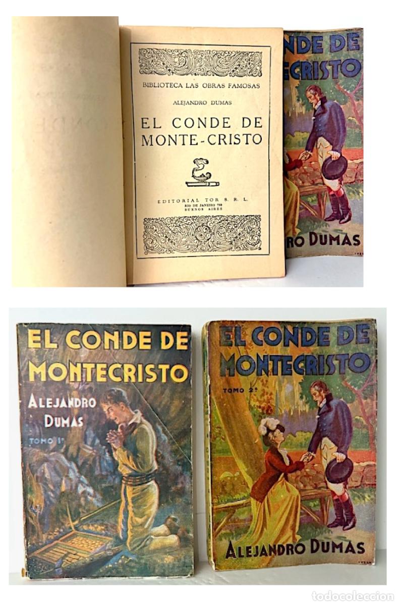 Libros de segunda mano: A. Dumas : El Conde de Montecristo. (2 tom. TOR) - Foto 1