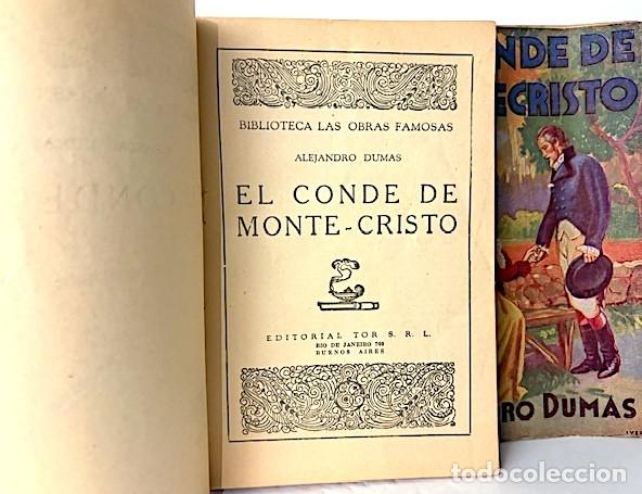 Libros de segunda mano: A. Dumas : El Conde de Montecristo. (2 tom. TOR) - Foto 4