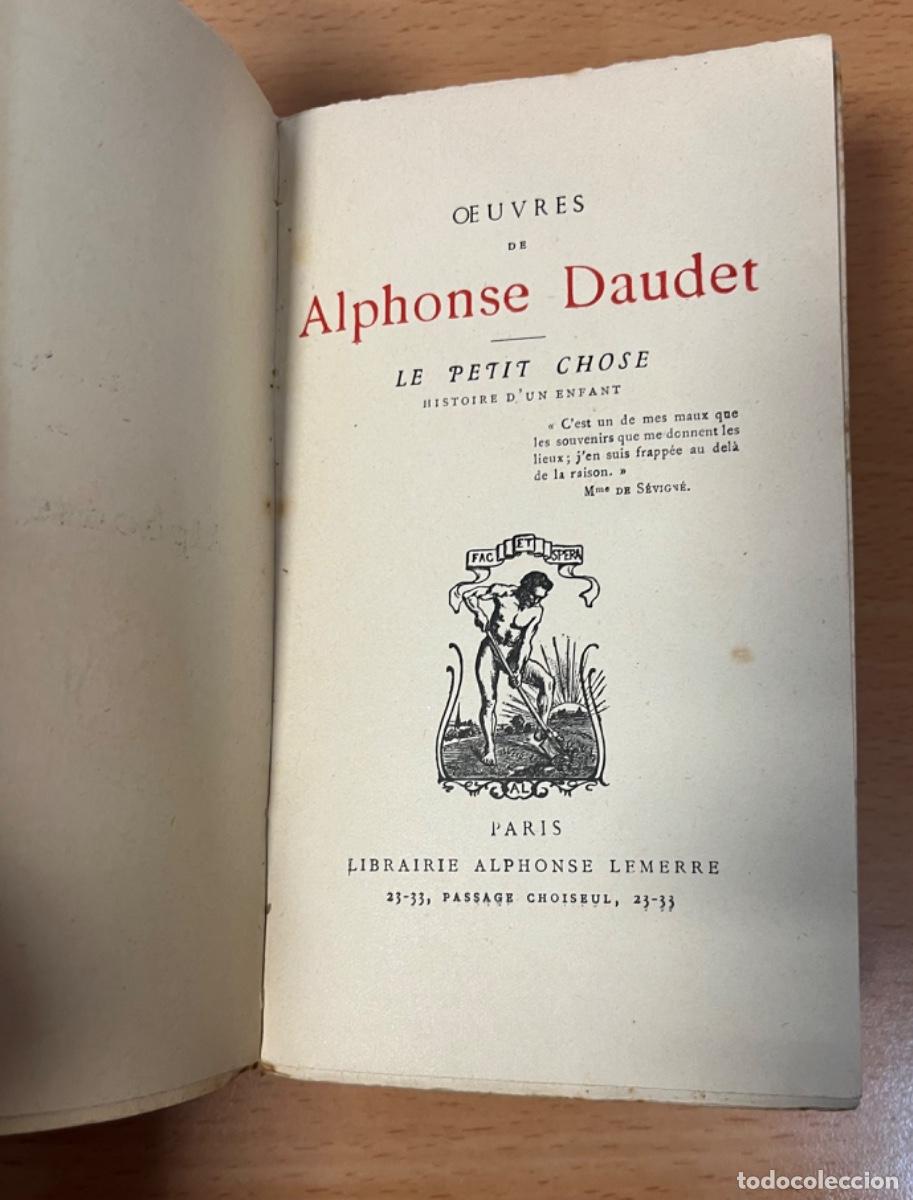 Libros de segunda mano: Daudet, Alphonse.- Le Petit chose - Foto 3