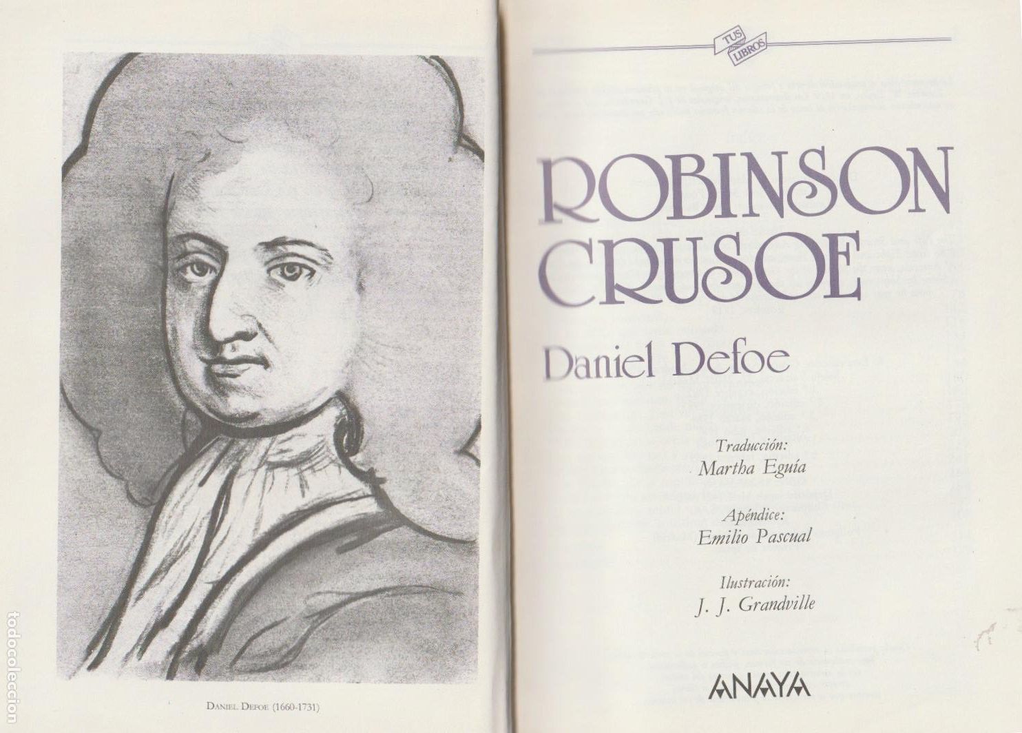 Libros de segunda mano: Robinson Crusoe / Daniel Defoe * ANAYA TUS LIBROS * - Foto 3