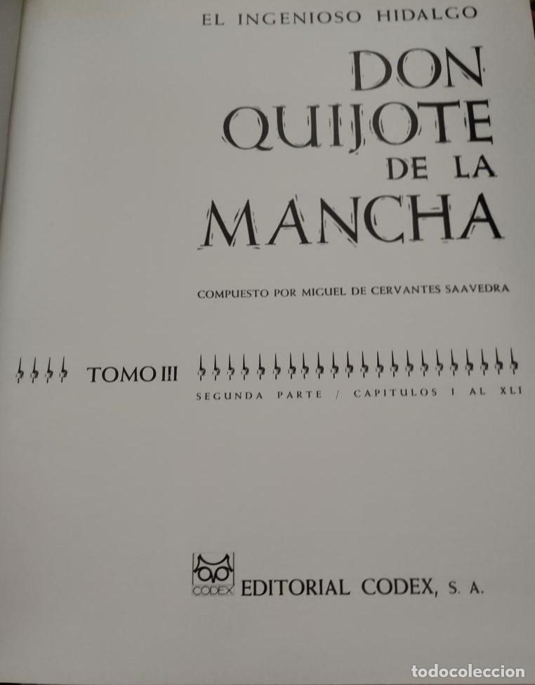 Libros de segunda mano: El ingenioso hidalgo Don Quijote de La Mancha (5 vols.). Editorial CODEX (1995) - Foto 3