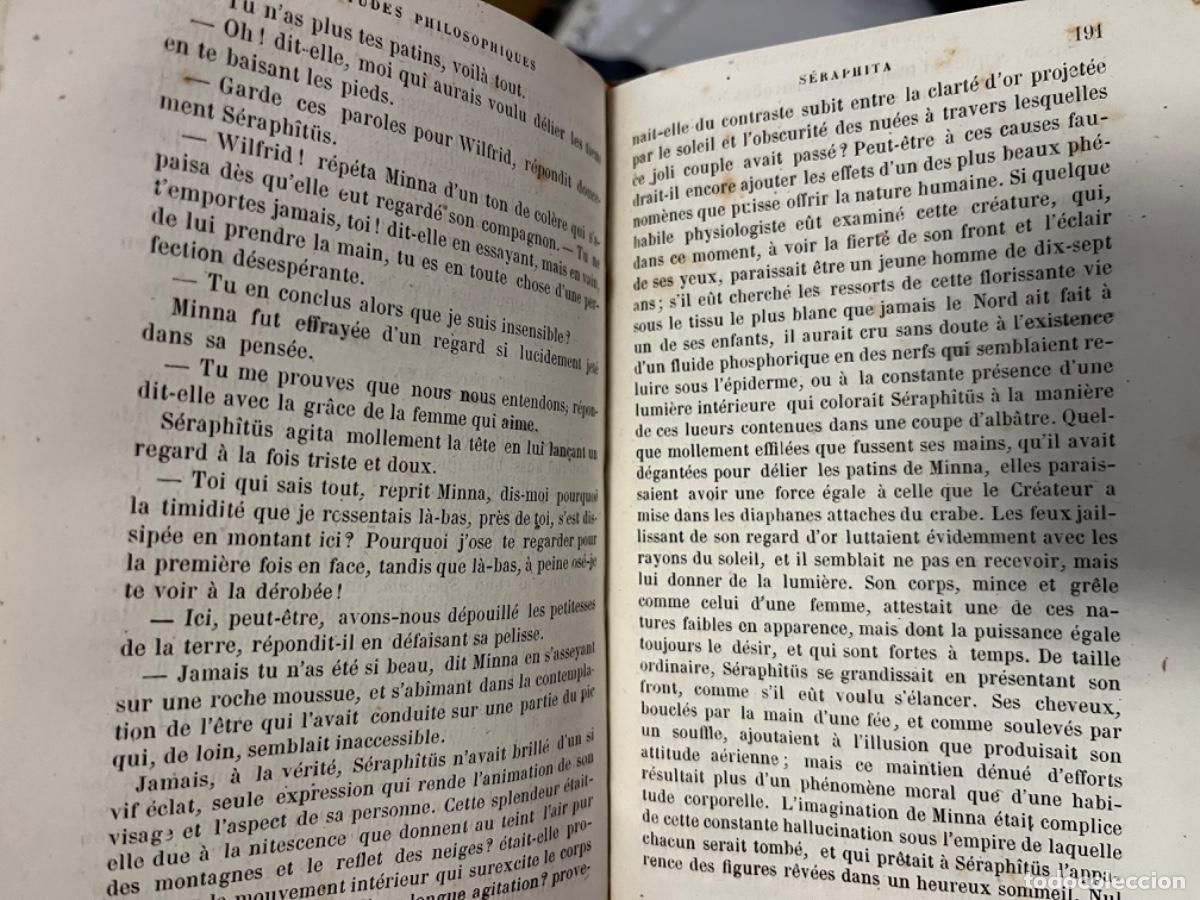 Libros de segunda mano: Balzac, Honore de.- Louis Lambert. Les proscrits. Seraphita - Foto 4