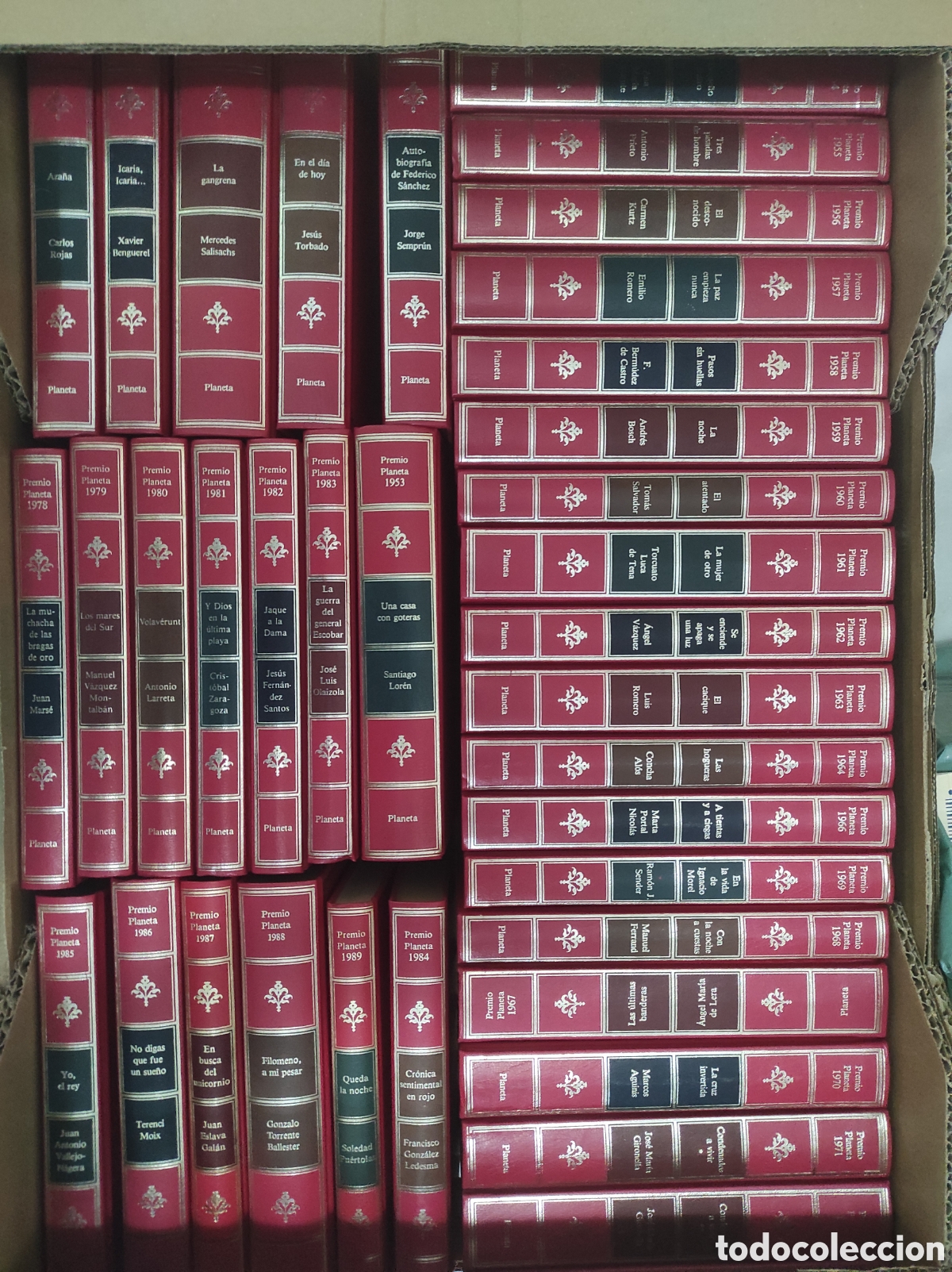Libros de segunda mano: Colecci&oacute;n Premios planeta 1952-1989. Lote de 38 libros. Tapa dura.