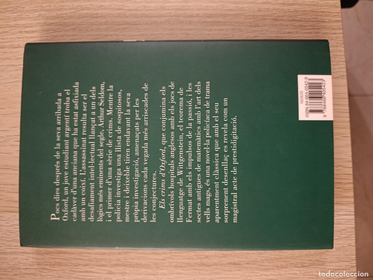 Libros de segunda mano: Els crims dOxford Guillermo Mart&iacute;nez - Foto 2