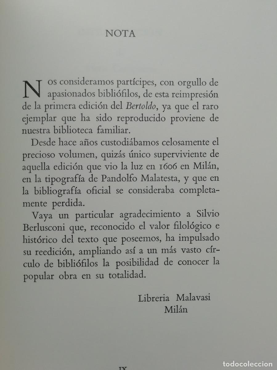 Libros de segunda mano: Las astucias sutil&iacute;simas de Bertoldo - Giulio Cesare Croce - Foto 6