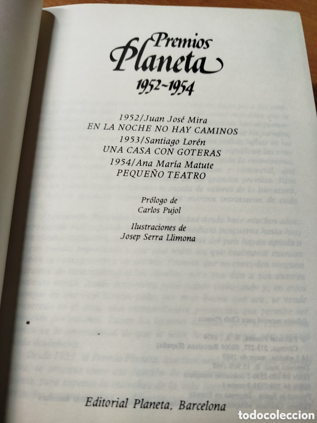 Libros de segunda mano: En la noche no hay caminos. Una casa con goteras. Peque&ntilde;o teatro. Premios planeta.