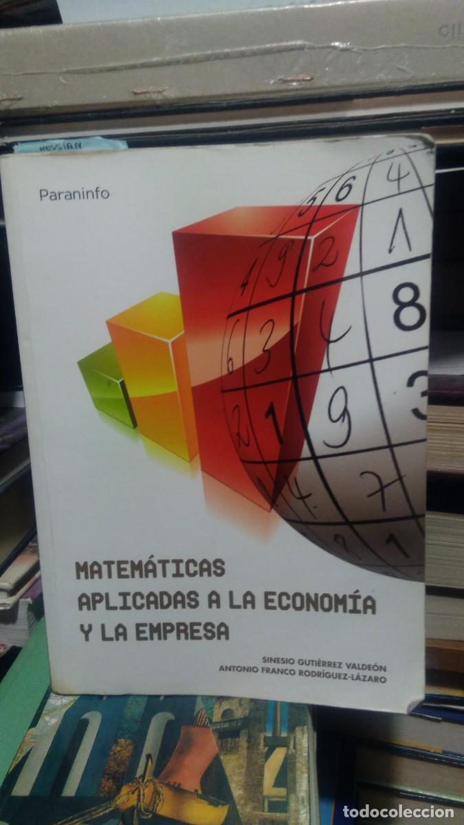 Gebrauchte B&uuml;cher: Matematicas aplicadas a la economia y la empresa Paranifo