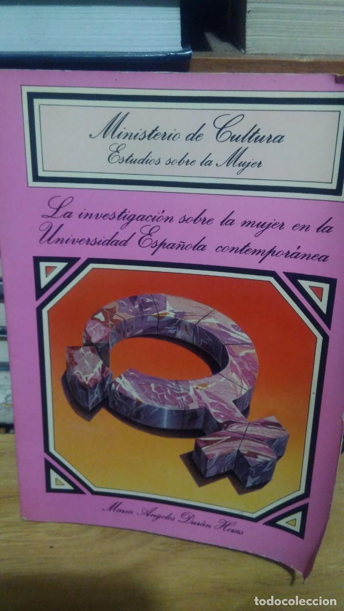 Gebrauchte B&uuml;cher: Ministerio de cultura Estudios sobre la mujer Maria Angeles Dur&aacute;n Heras