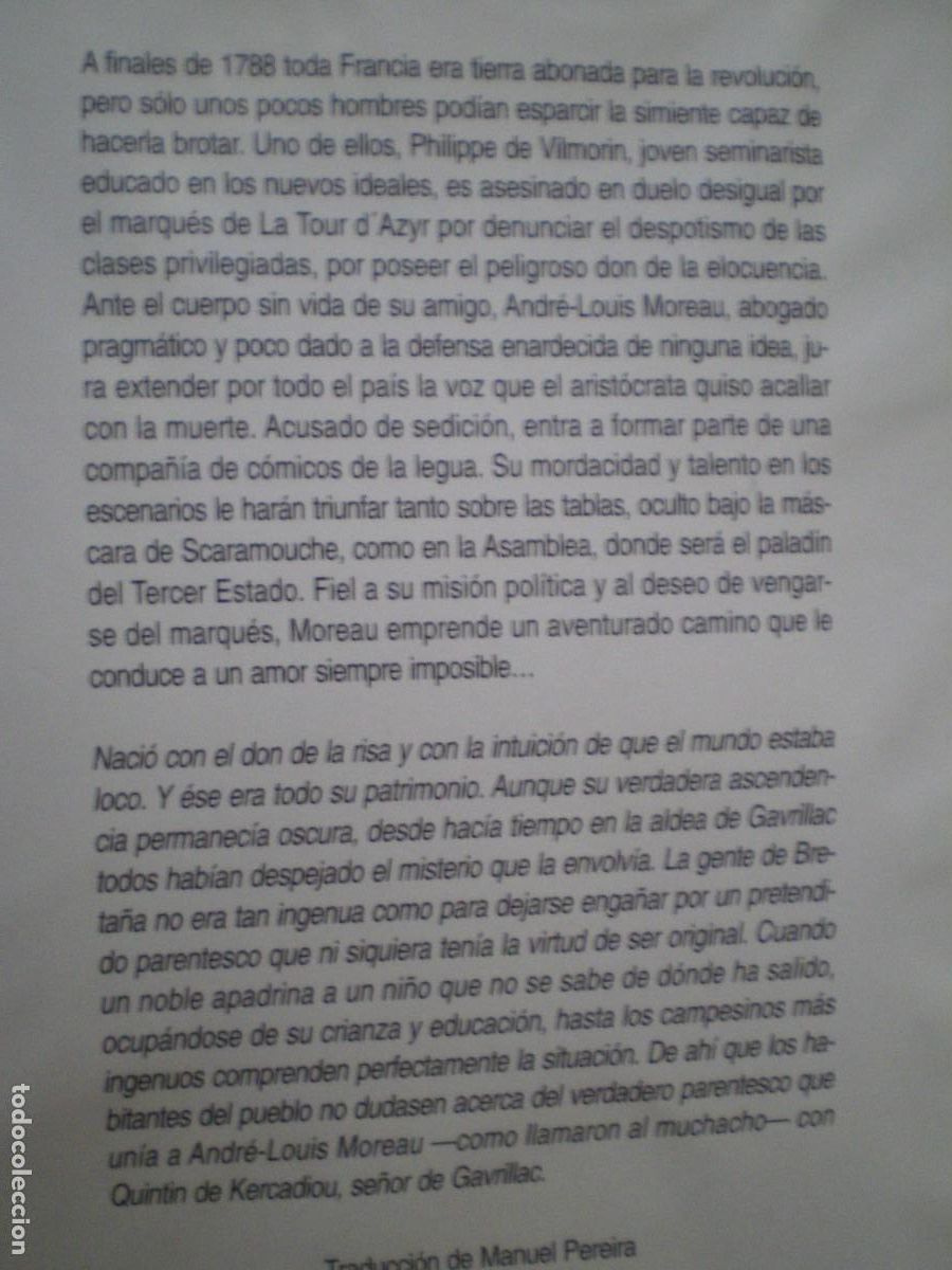 Libros de segunda mano: SCARAMOUCHE. RAFAEL SABATINI. EDITORIAL DEBATE. - Foto 6