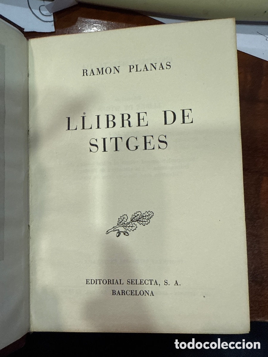 Libros de segunda mano: PLANAS, Ram&oacute;n. Llibre de Sitges - Foto 1