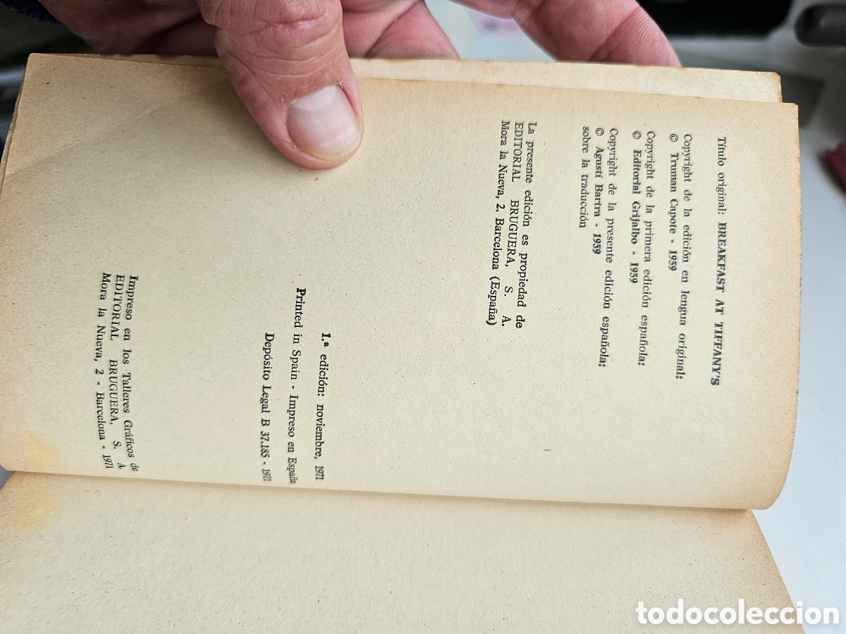 Libros de segunda mano: Libro Desayuno con diamantes, 1971 Truman Capote - Foto 4