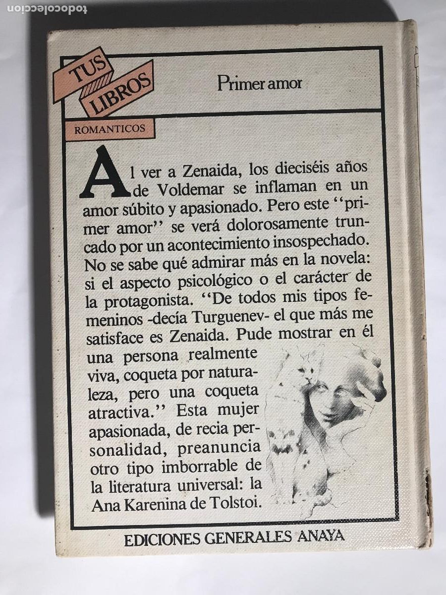 Libros de segunda mano: Primer amor / Iv&aacute;n S. Turguenev. Ediciones Generales ANAYA - Foto 4