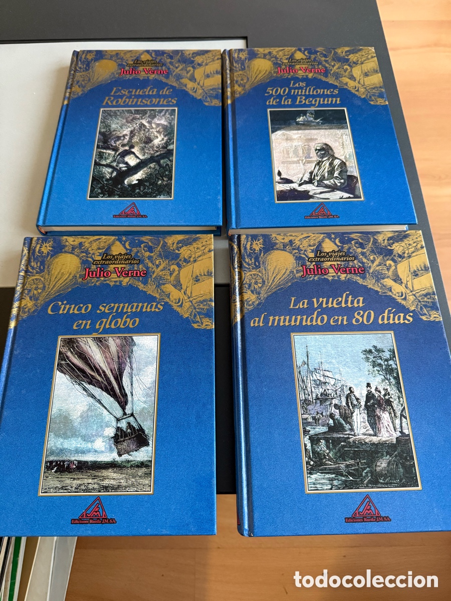 Libros de segunda mano: Lote 4 LIBROS. JULIO VERNE. ED RUEDA. 1 edici&oacute;n. A&ntilde;o 2000 - Foto 1