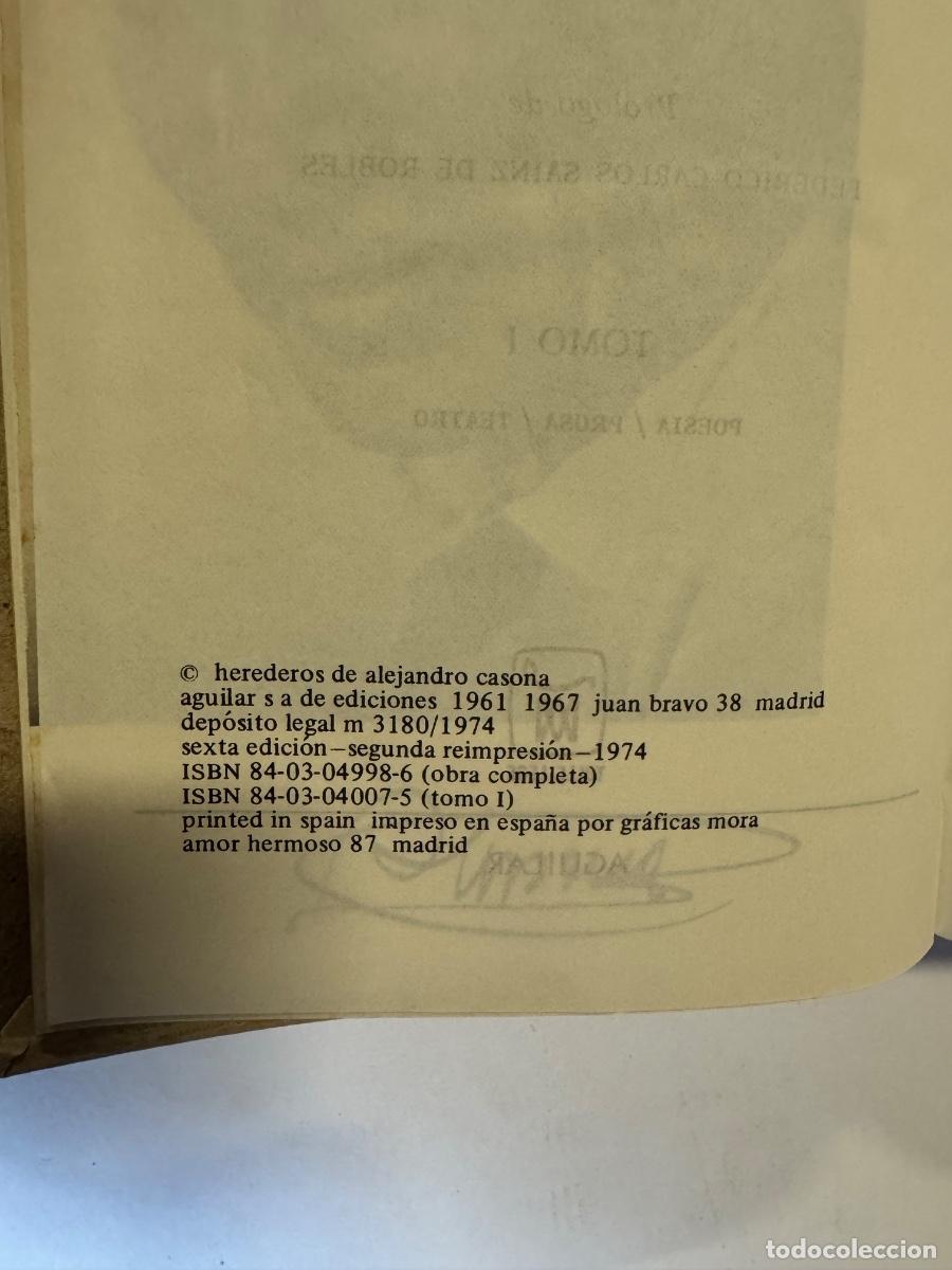 Libros de segunda mano: Obras Completas Alejandro Casona Editorial Aguilar - Foto 5