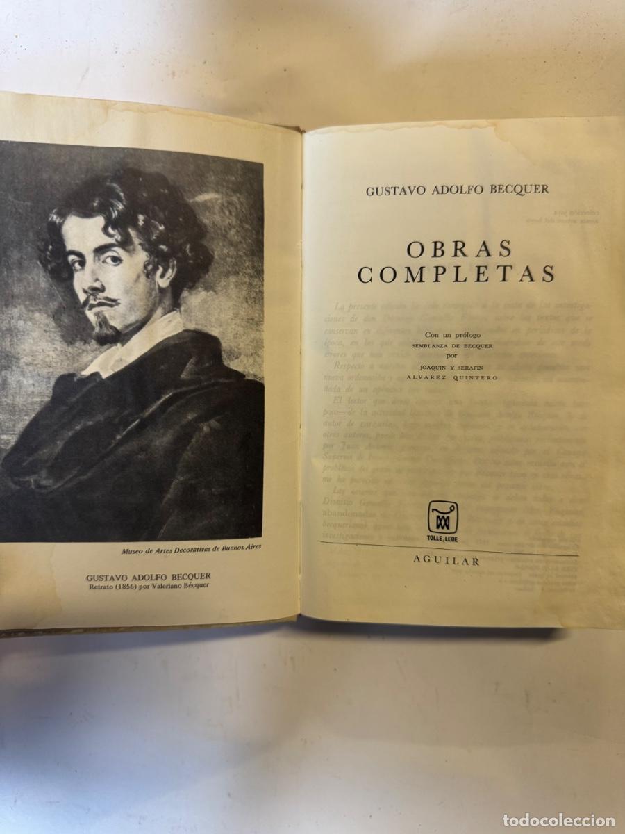 Libros de segunda mano: Obras Completas Becquer Editorial Aguilar - Foto 4