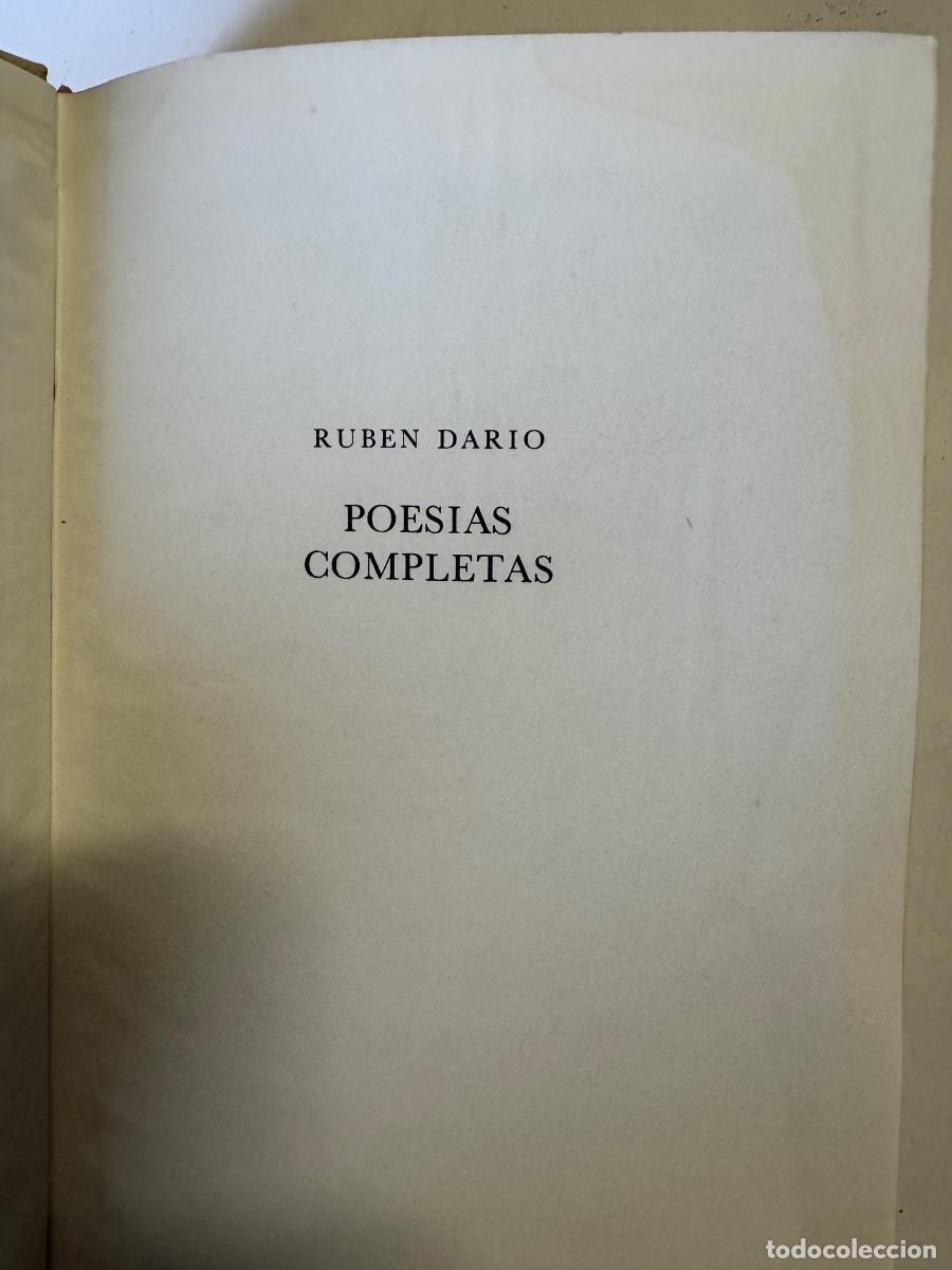 Libros de segunda mano: Obras Completas Ruben Dario Editorial Aguilar - Foto 3