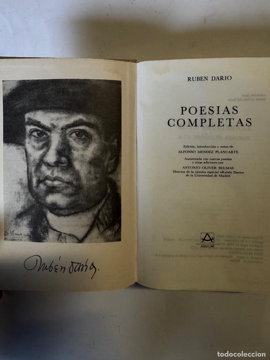 Libros de segunda mano: Obras Completas Ruben Dario Editorial Aguilar - Foto 4
