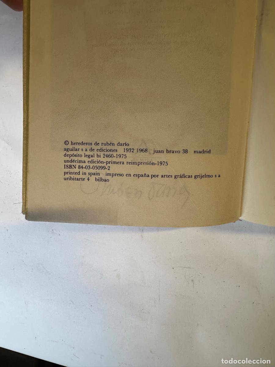 Libros de segunda mano: Obras Completas Ruben Dario Editorial Aguilar - Foto 5