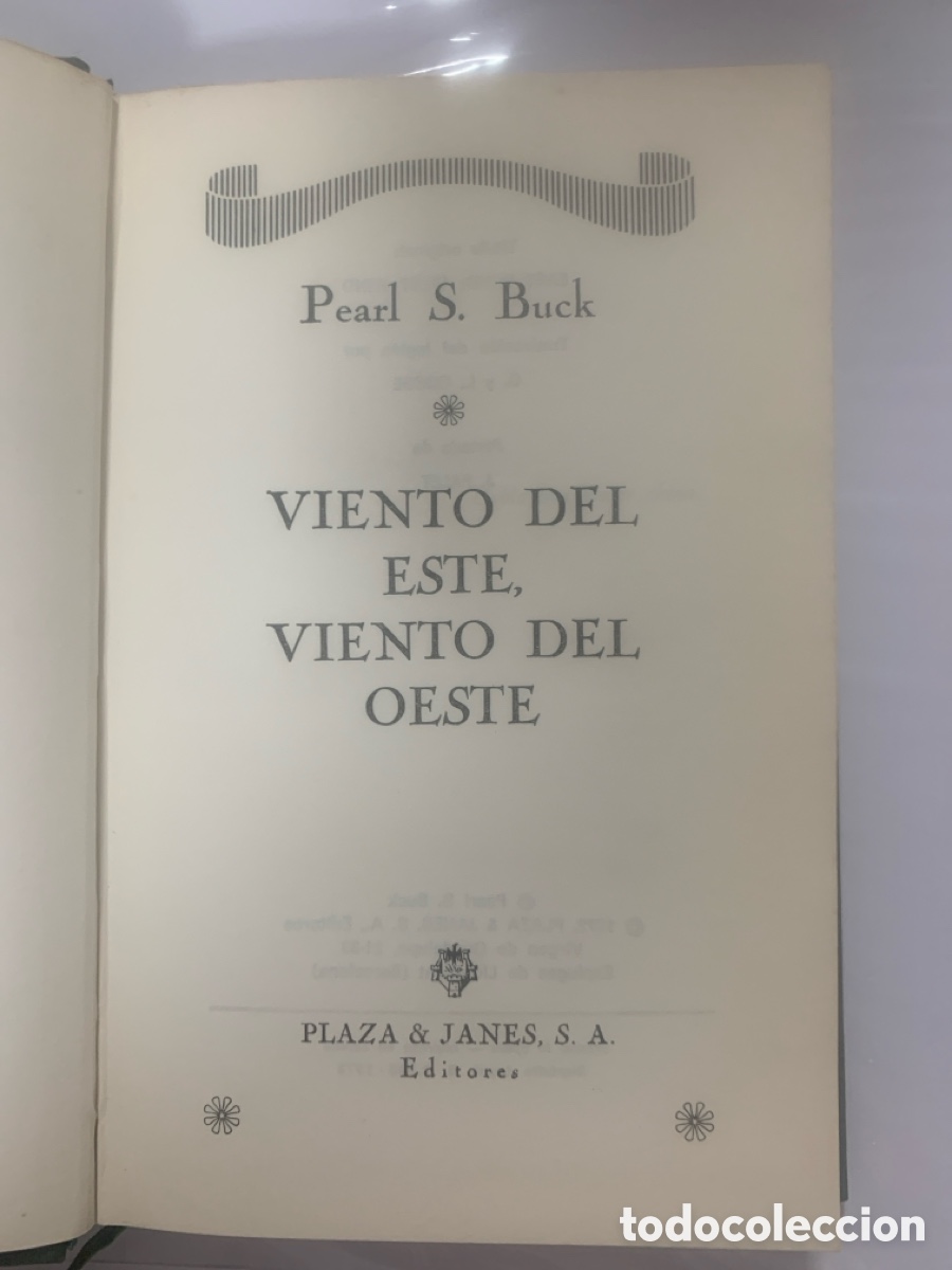 Libros de segunda mano: Viento del este, viento del oeste, de Pearl S. Buck - Foto 2