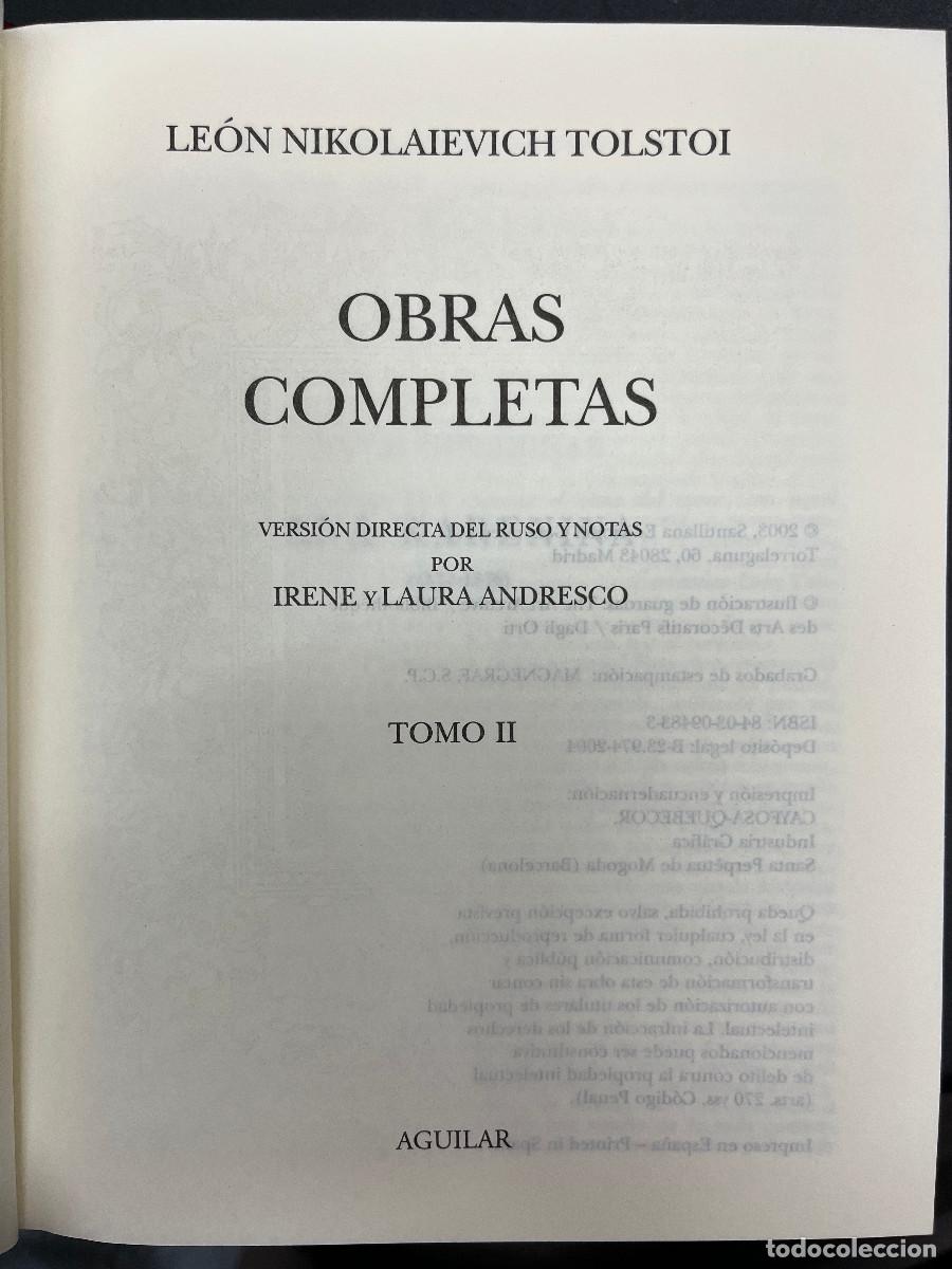 Libros de segunda mano: Tolstoi Obras Completas I, II, III y IV - Foto 4