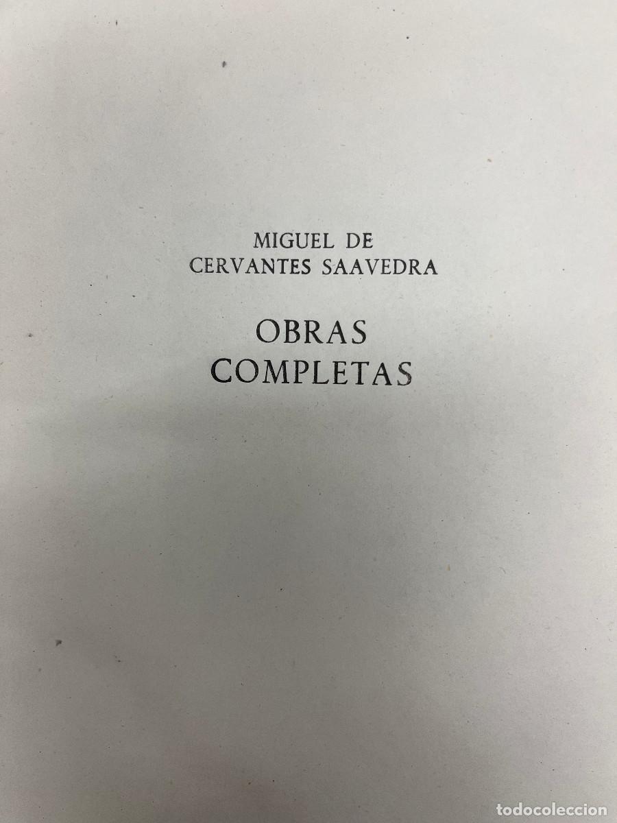 Libros de segunda mano: Miguel de Cervantes Obras Completas I y II - Foto 3