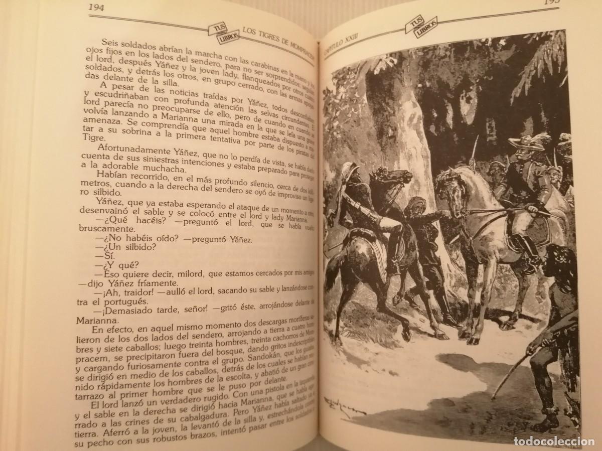 Libros de segunda mano: Emilio Salgari Los Tigres de Momparcem - Foto 5