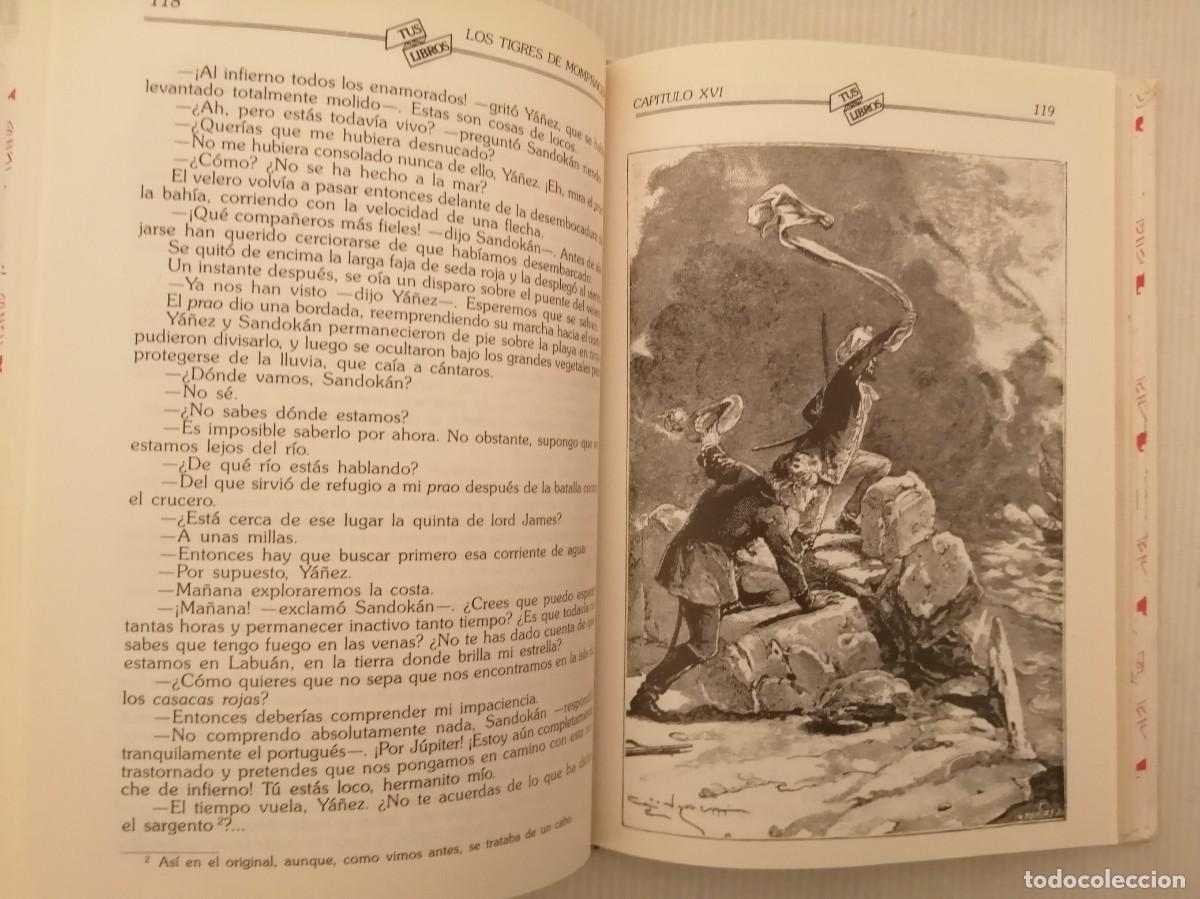 Libros de segunda mano: Emilio Salgari Los Tigres de Momparcem - Foto 6