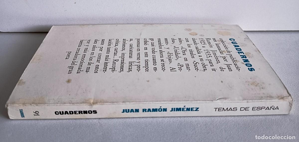 Libros de segunda mano: Jim&eacute;nez, Juan Ram&oacute;n: CUADERNOS. Temas de Espa&ntilde;a. Taurus 1971 - Foto 2