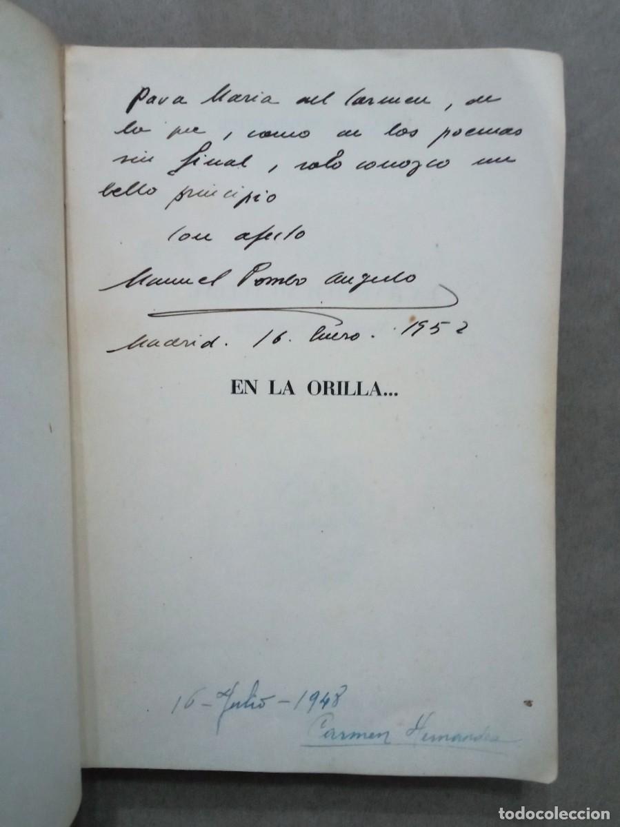Libros de segunda mano: Manuel Pombo Angulo. En la otra orilla... Primera edici&oacute;n DEDICADO - Foto 2