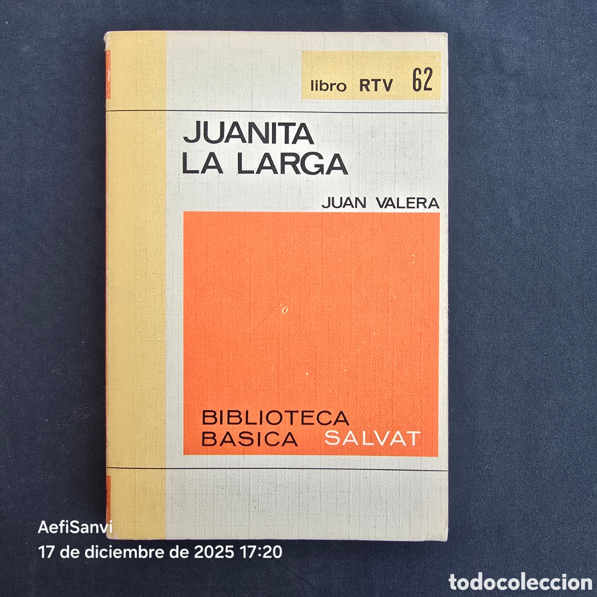 Libri di seconda mano: RTV 62: JUANITA LA LARGA (JUAN VALERA) (SALVAT)
