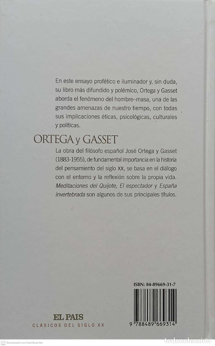 Libros de segunda mano: La rebeli&oacute;n de las masas - Ortega y Gasset - Foto 2