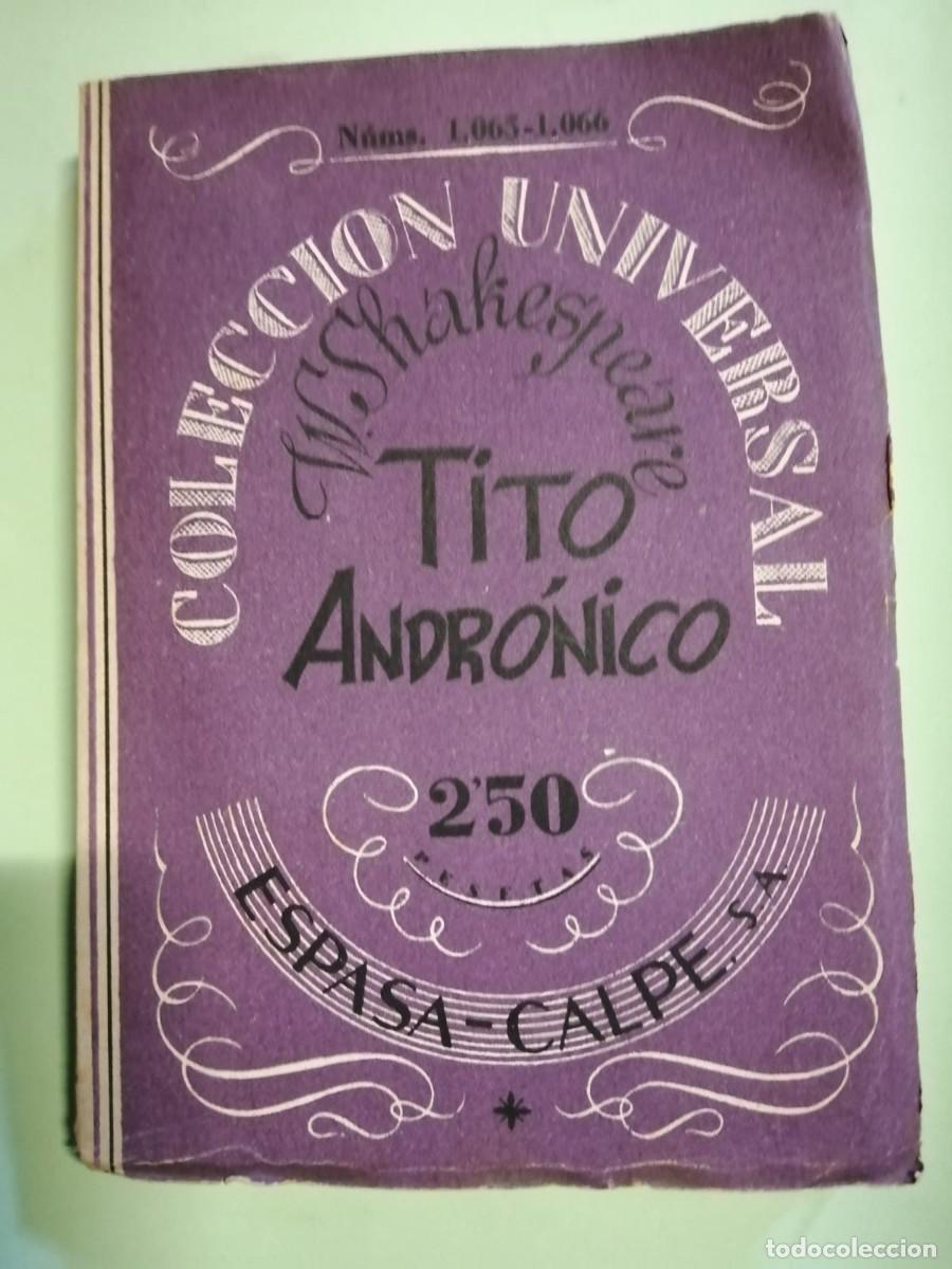 Libros de segunda mano: TITO ANDRONICO (WILLIAM SHAKESPEARE) - Foto 1